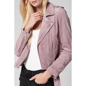 NWT Blank NYC Morning Suede Moto Jacket